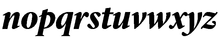 IvyMazarin Bold Italic Font LOWERCASE