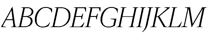 IvyMazarin Italic Font UPPERCASE