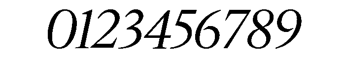 IvyMazarin Light Italic Font OTHER CHARS