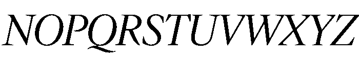 IvyMazarin Light Italic Font UPPERCASE