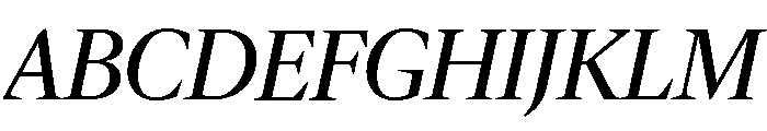 IvyMazarin Regular Italic Font UPPERCASE