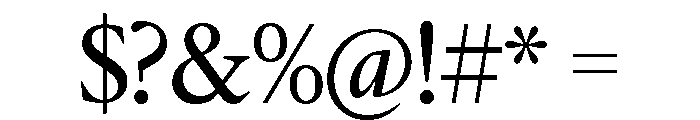 IvyMazarin Regular Font OTHER CHARS