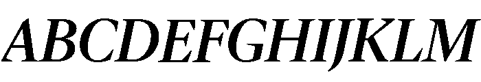 IvyMazarin Semi Bold Italic Font UPPERCASE