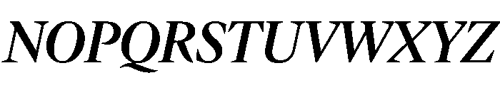 IvyMazarin Semi Bold Italic Font UPPERCASE