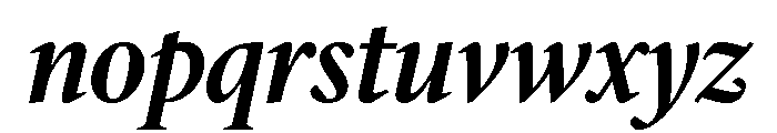 IvyMazarin Semi Bold Italic Font LOWERCASE