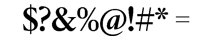 IvyMazarin Semi Bold Font OTHER CHARS