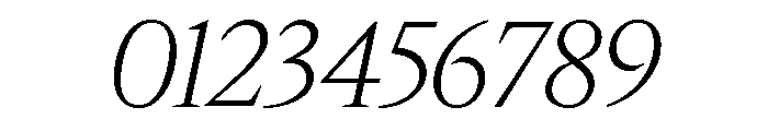 IvyMazarin Thin Italic Font OTHER CHARS