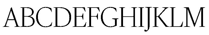 IvyMazarin Thin Font UPPERCASE