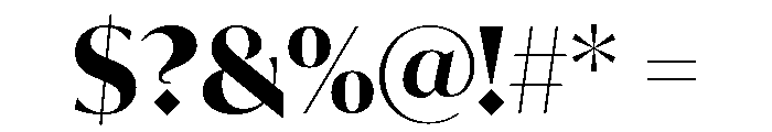 IvyMode Bold Font OTHER CHARS