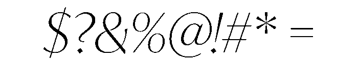 IvyMode Italic Font OTHER CHARS