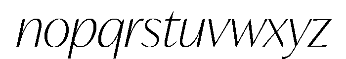 IvyMode Italic Font LOWERCASE