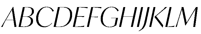 IvyMode Light Italic Font UPPERCASE