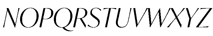 IvyMode Light Italic Font UPPERCASE
