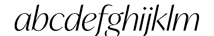 IvyMode Light Italic FONT