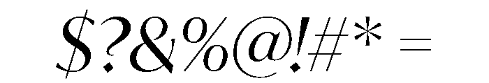 IvyMode Regular Italic Font OTHER CHARS