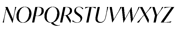 IvyMode Regular Italic Font UPPERCASE