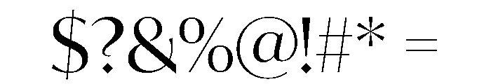 IvyMode Regular Font OTHER CHARS