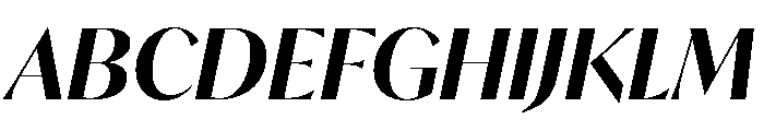 IvyMode Semi Bold Italic Font UPPERCASE