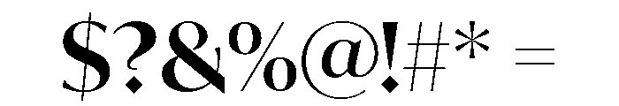 IvyMode Semi Bold Font OTHER CHARS