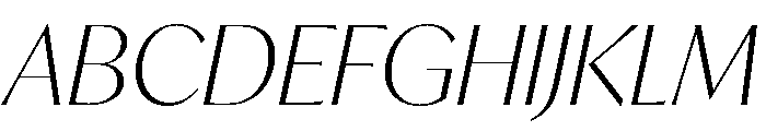 IvyMode Thin Italic Font UPPERCASE