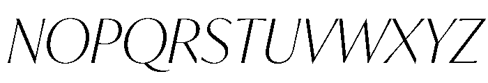 IvyMode Thin Italic Font UPPERCASE