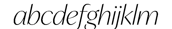 IvyMode Thin Italic FONT