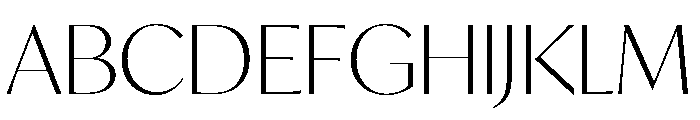 IvyMode Thin Font UPPERCASE