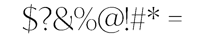 IvyMode Font OTHER CHARS