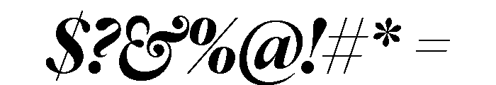 IvyOra Display Bold Italic Font OTHER CHARS