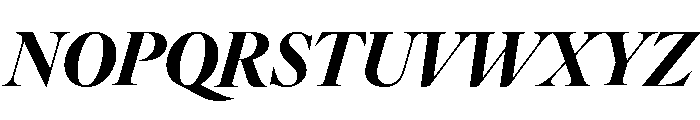 IvyOra Display Bold Italic Font UPPERCASE