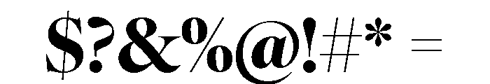 IvyOra Display Bold Font OTHER CHARS