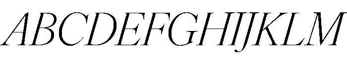 IvyOra Display Light Italic Font UPPERCASE