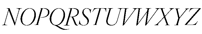 IvyOra Display Light Italic Font UPPERCASE
