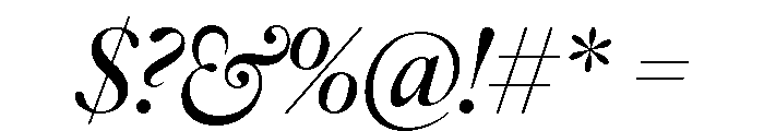 IvyOra Display Medium Italic Font OTHER CHARS