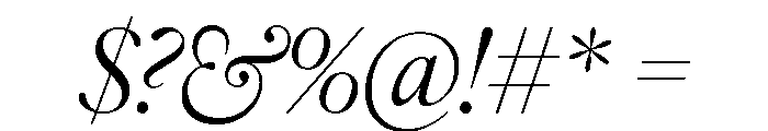IvyOra Display Regular Italic Font OTHER CHARS