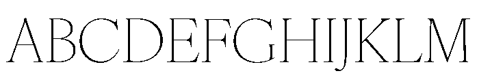 IvyOra Display Thin Font UPPERCASE