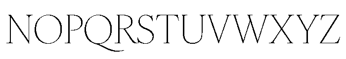 IvyOra Display Thin Font UPPERCASE