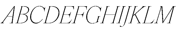 IvyOra Italic Font UPPERCASE