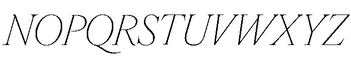 IvyOra Italic Font UPPERCASE