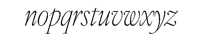 IvyOra Italic Font LOWERCASE