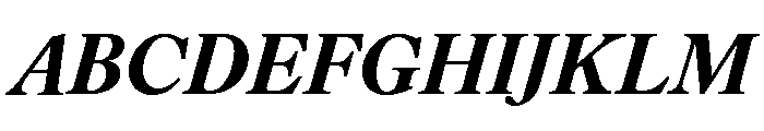 IvyOra Text Bold Italic Font UPPERCASE
