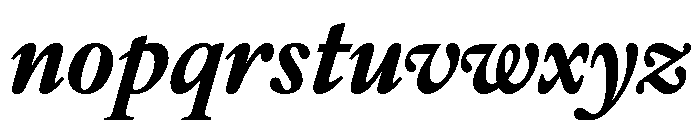 IvyOra Text Bold Italic Font LOWERCASE