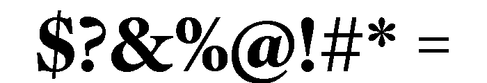 IvyOra Text Bold Font OTHER CHARS