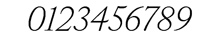 IvyOra Text Light Italic Font OTHER CHARS