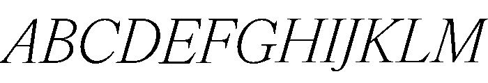 IvyOra Text Light Italic Font UPPERCASE