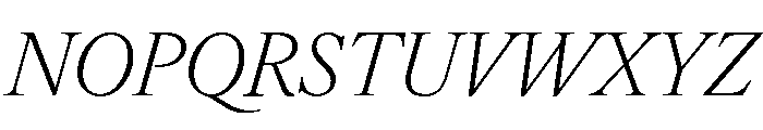 IvyOra Text Light Italic Font UPPERCASE