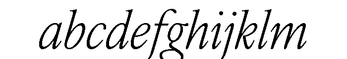 IvyOra Text Light Italic FONT