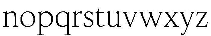 IvyOra Text Light Font LOWERCASE