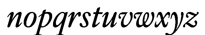 IvyOra Text Medium Italic Font LOWERCASE