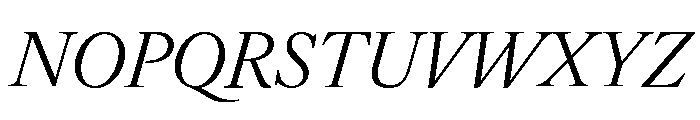 IvyOra Text Regular Italic Font UPPERCASE